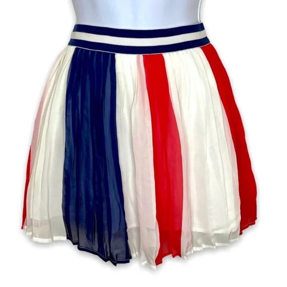 Disney Minnie Red White and Blue Pleated Skort Size XL 14-16